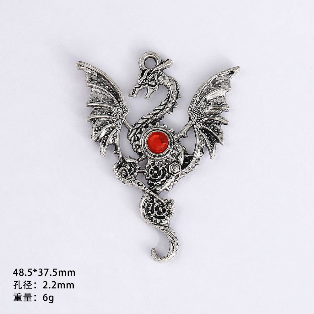 Wholesale 20pcs Gothic style dark punk love DIY necklace pendant